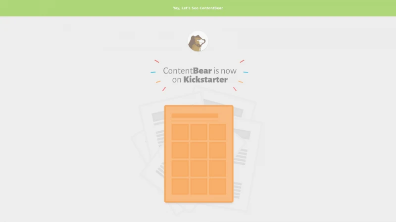 Homepage of contentbear