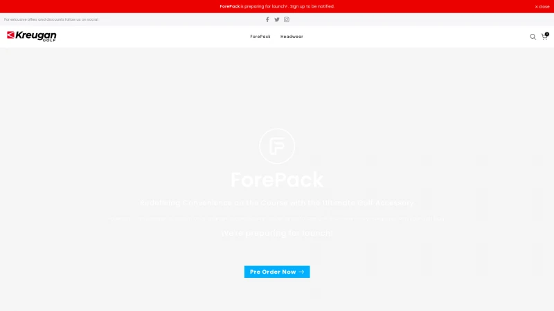 Homepage of forepack