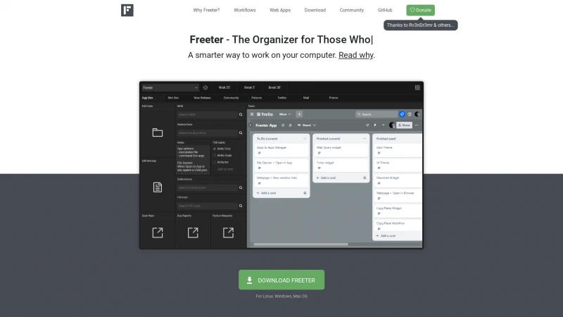 Homepage of freeter