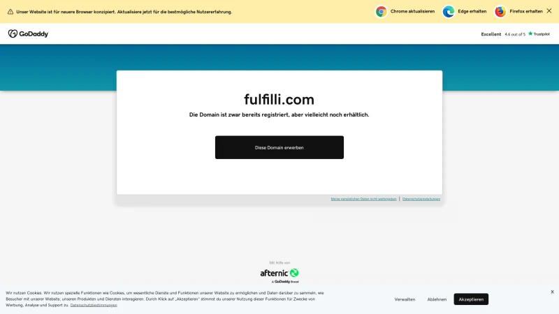 Homepage of fulfilli