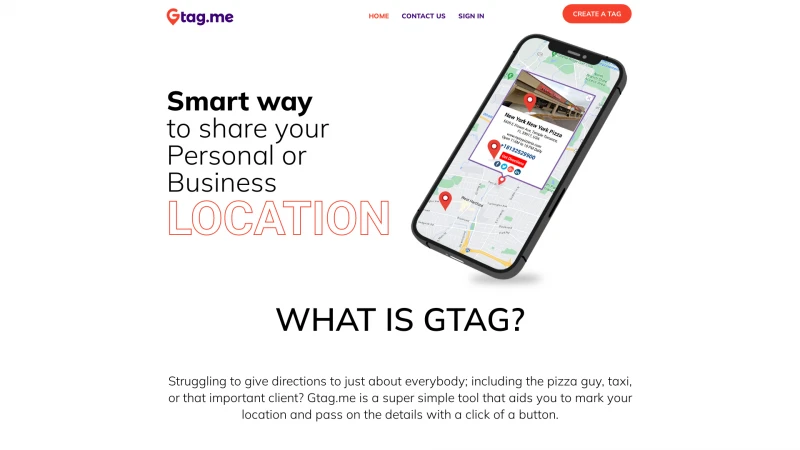 Homepage of gtag