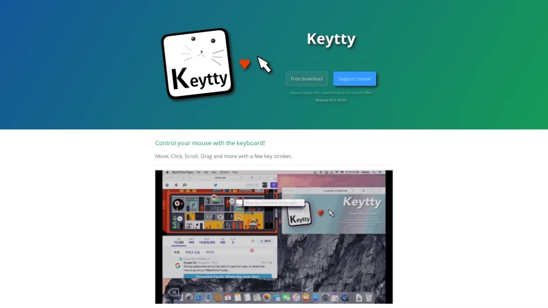 Homepage of keytty