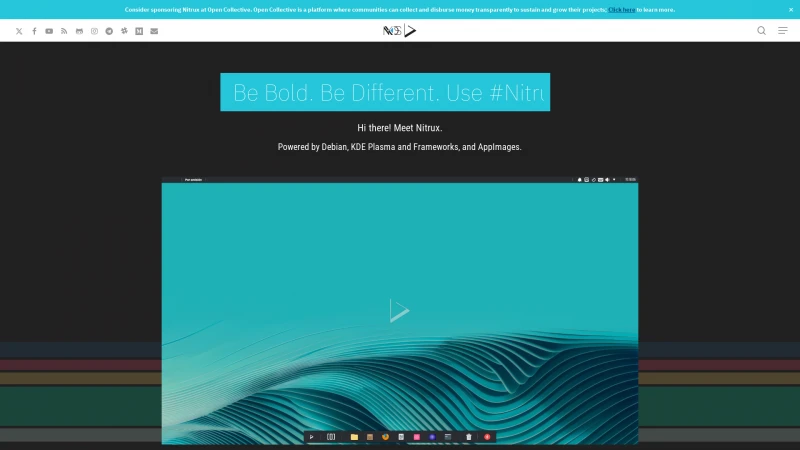 Homepage of nxos