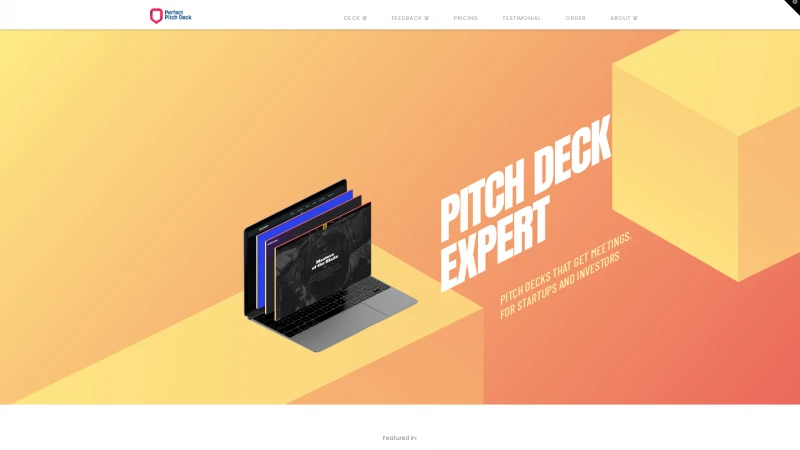 Homepage of perfectpitchdeck