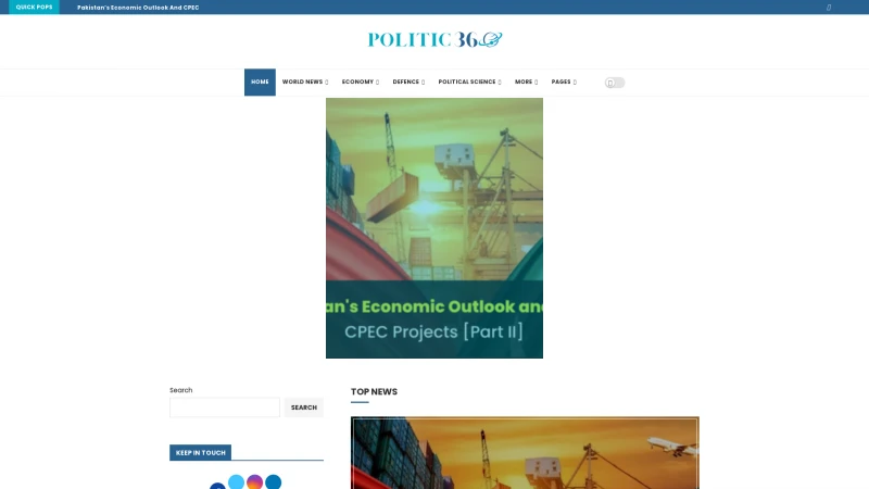 Homepage of politic360