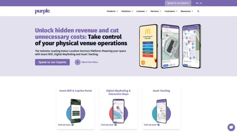 Homepage of purple