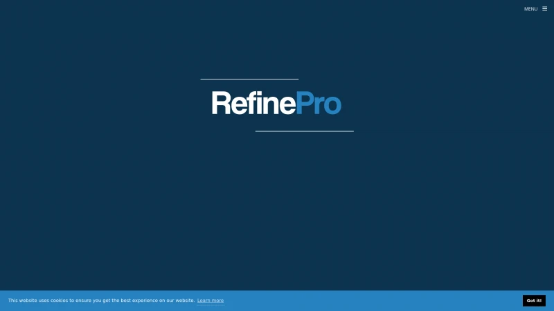 Homepage of refinepro