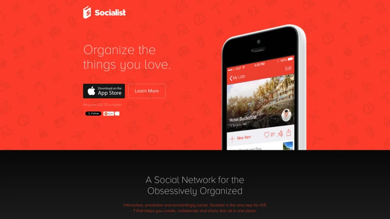 Homepage of sociali