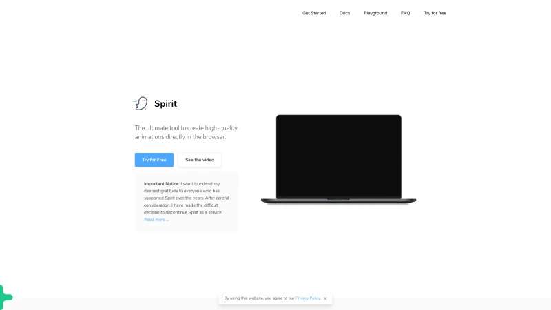 Homepage of spiritjs