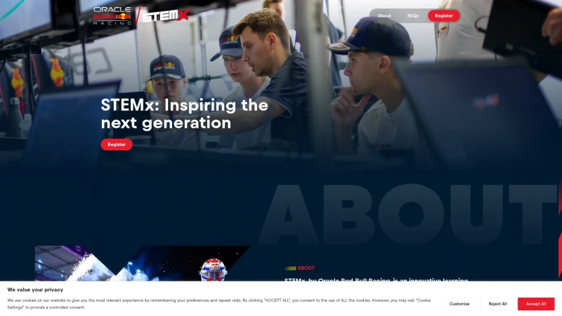 Homepage of stemx