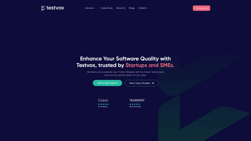 Homepage of testvox