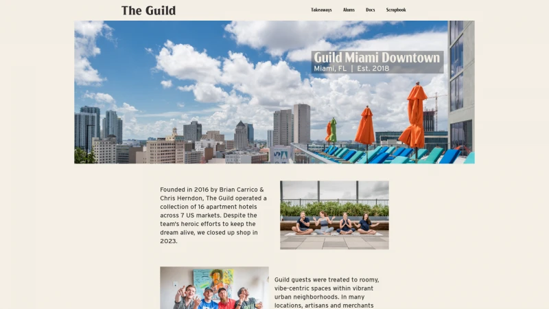 Homepage of theguild