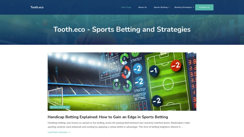 Homepage of tooth