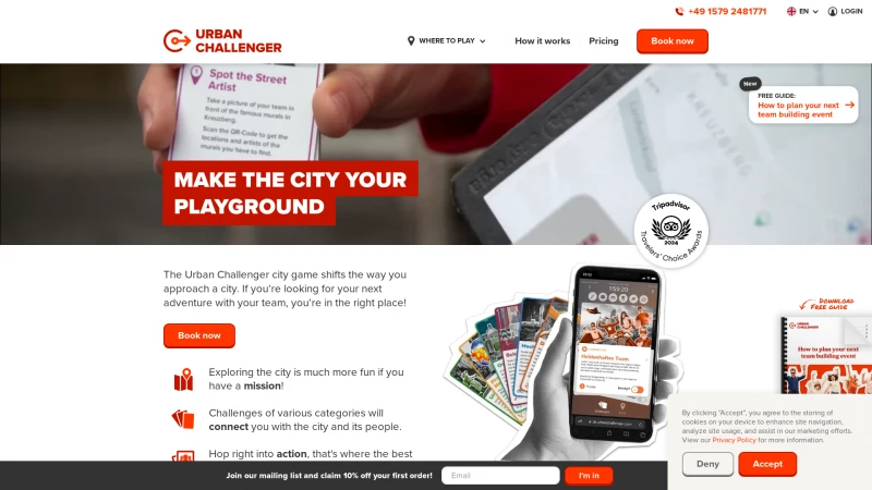 Homepage of urbanchallenger