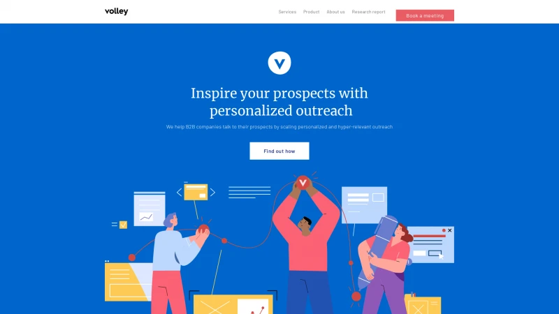 Homepage of volley