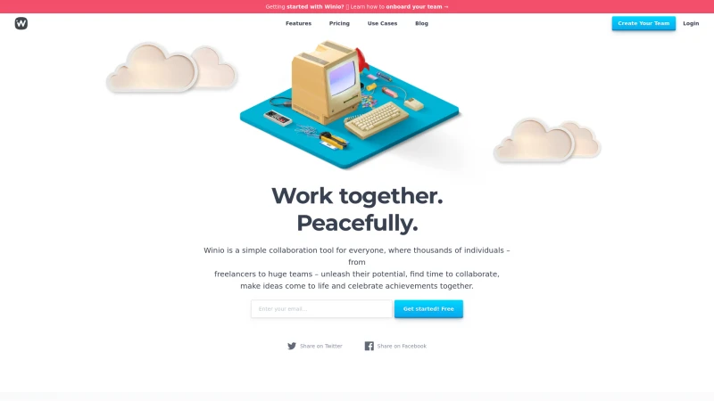 Homepage of winio