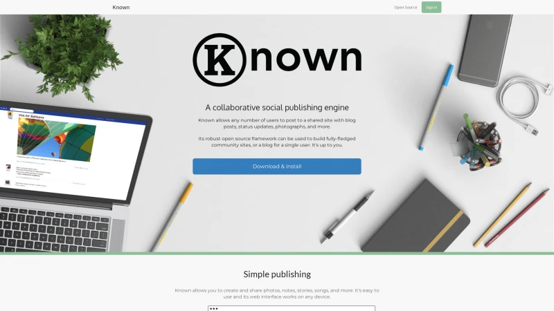 Homepage of withknown