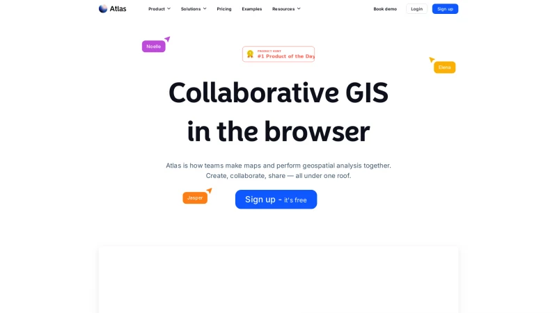 Homepage of atlas