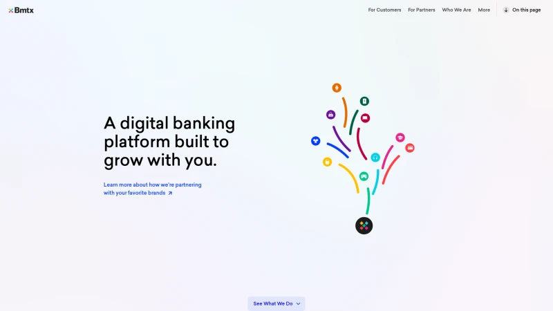 Homepage of bankmobile