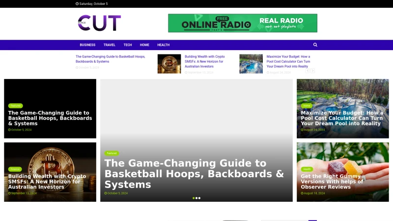 Homepage of bunchcut