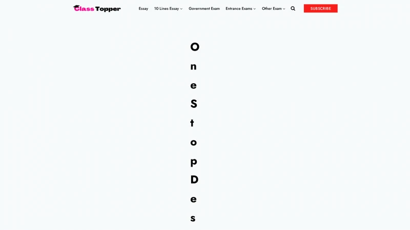 Homepage of classtopper