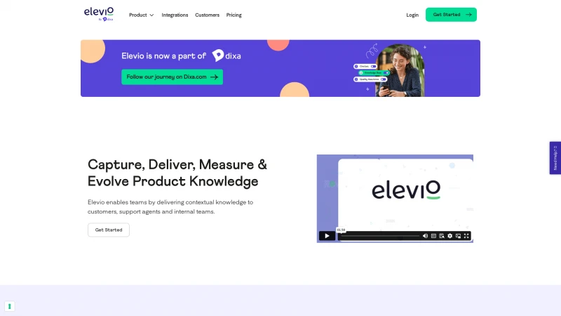 Homepage of elev