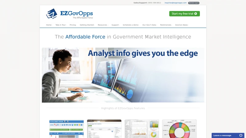 Homepage of ezgovopps