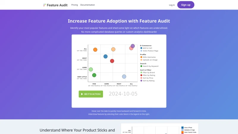 Homepage of featureaudit