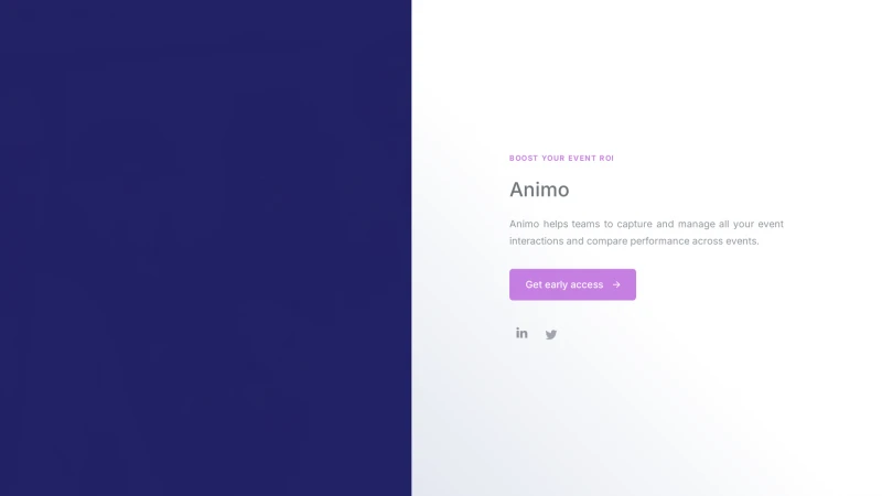 Homepage of getanimo