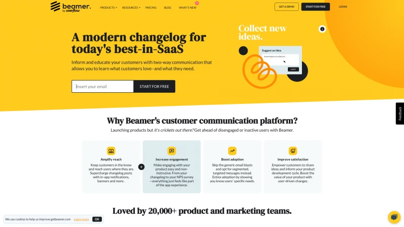 Homepage of getbeamer