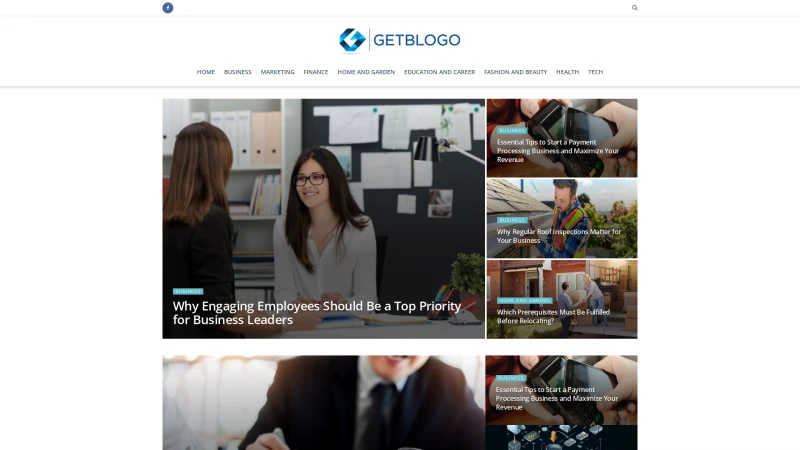 Homepage of getblogo