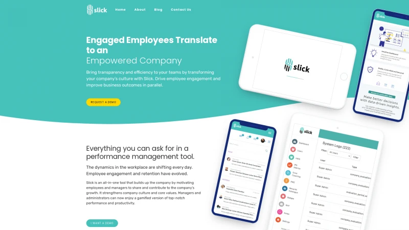 Homepage of getslick