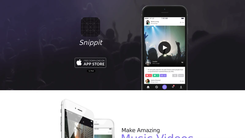 Homepage of getsnippit