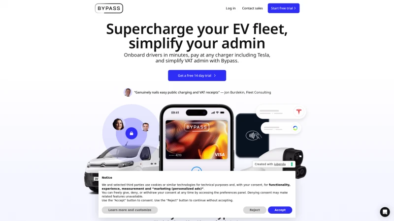 Homepage of gobypass