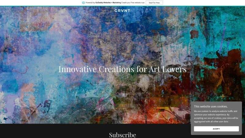 Homepage of grvnt