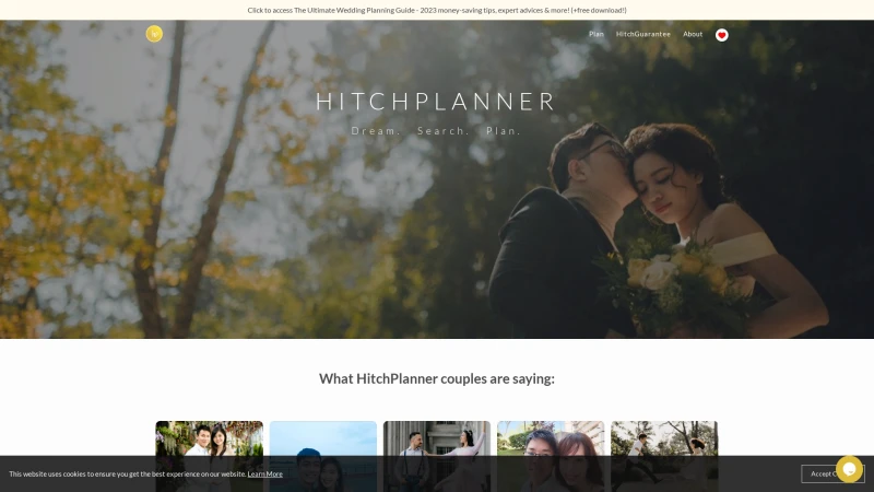 Homepage of hitchplanner