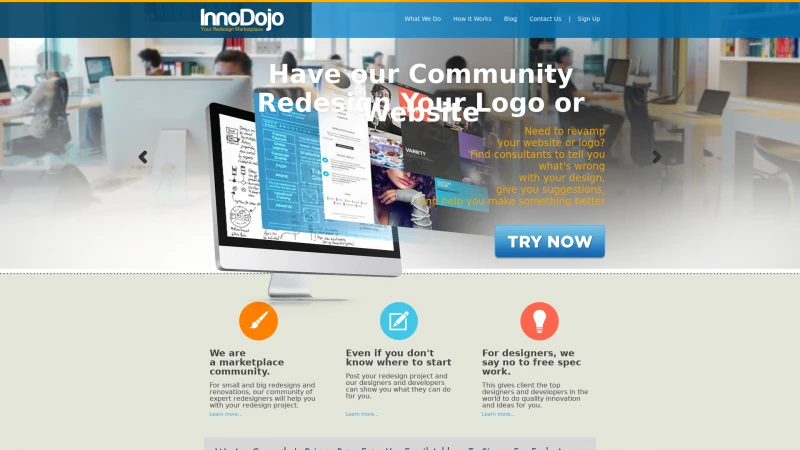 Homepage of innodojo