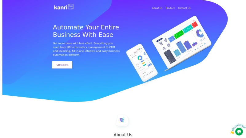 Homepage of kanri