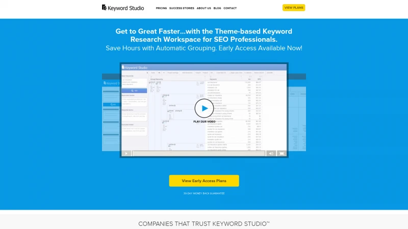 Homepage of keywordstudio