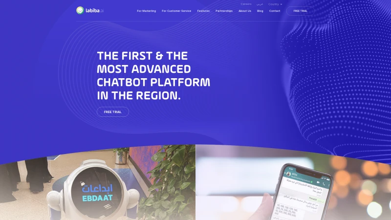 Homepage of labiba