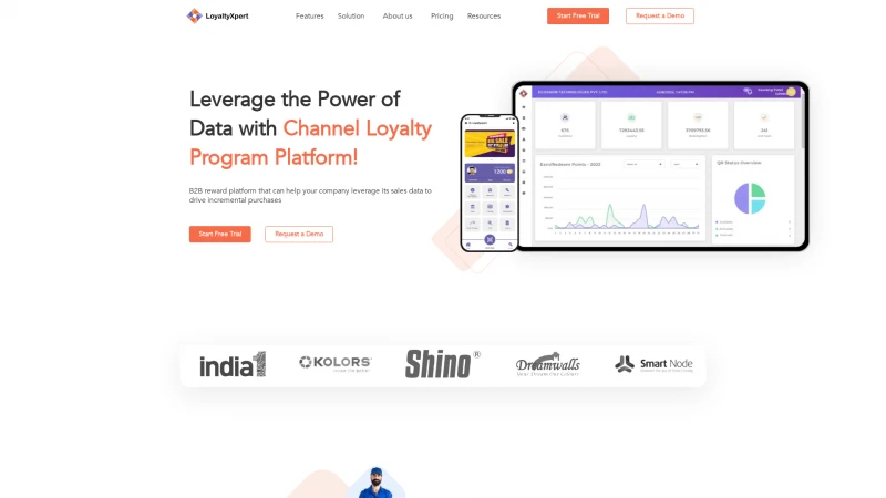 Homepage of loyaltyxpert
