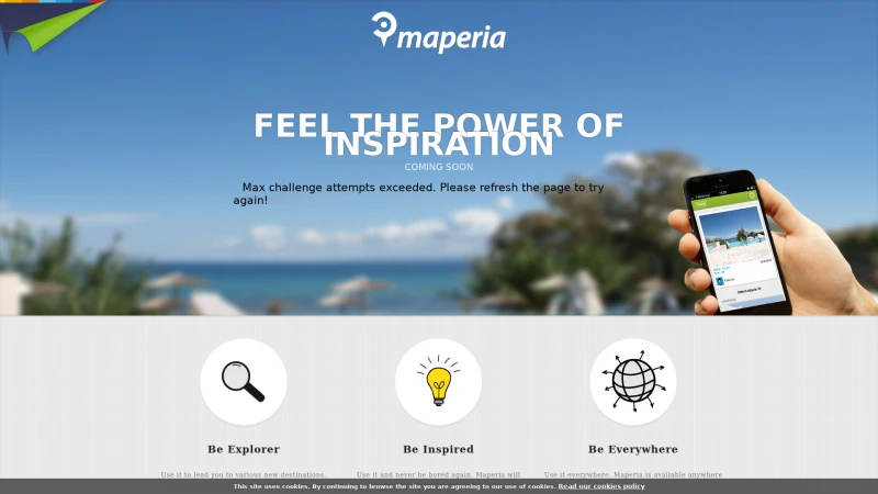 Homepage of maperia