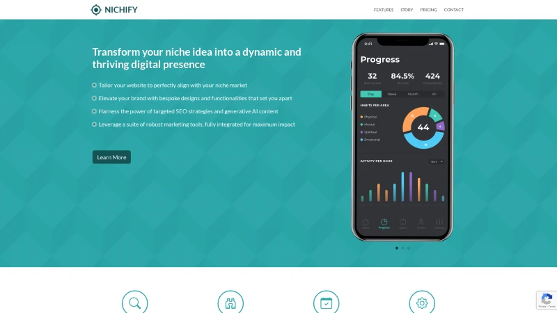 Homepage of nichify