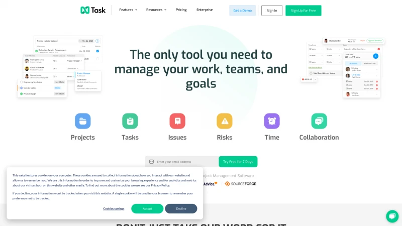 Homepage of ntaskmanager