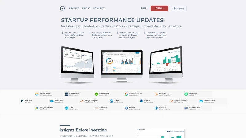 Homepage of octoboard