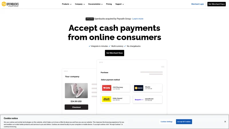 Homepage of openbucks