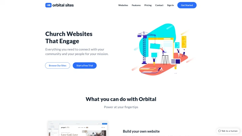 Homepage of orbitalsites