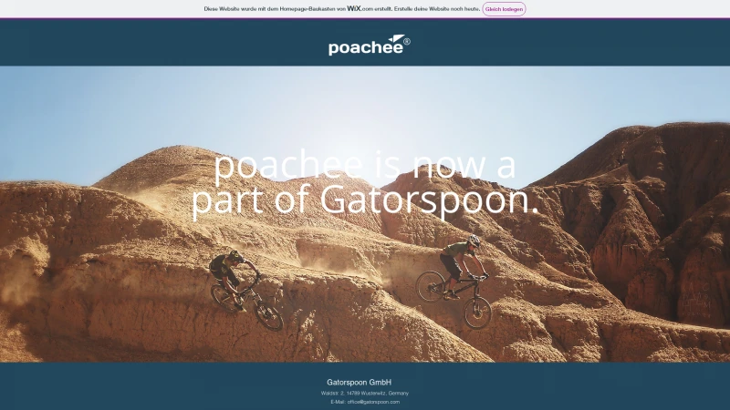 Homepage of poachee