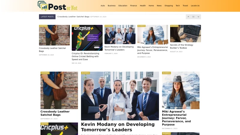 Homepage of postornot