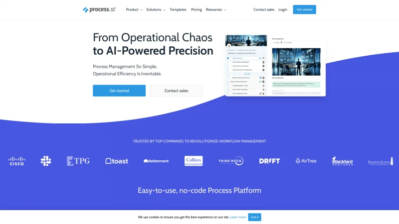 Homepage of process